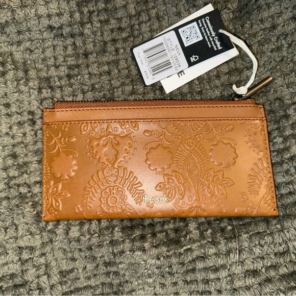 The Sak Tan Embossed Leather Wallet - Picture 1 of 4